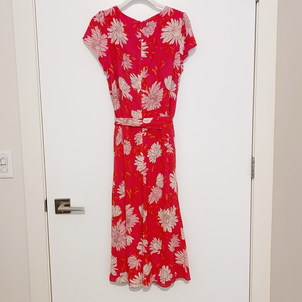 Talbots Belted Midi Shirtdress Chrysanthemum - Picture 6 of 7